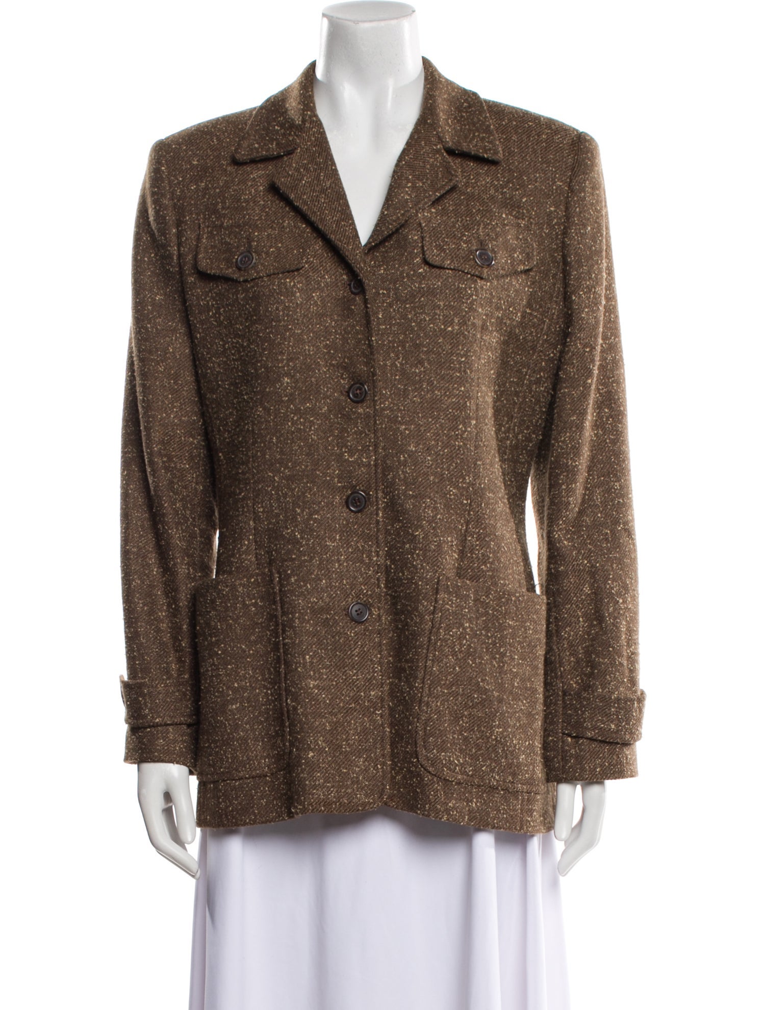 Burberry's Wool Tweed Pattern Blazer