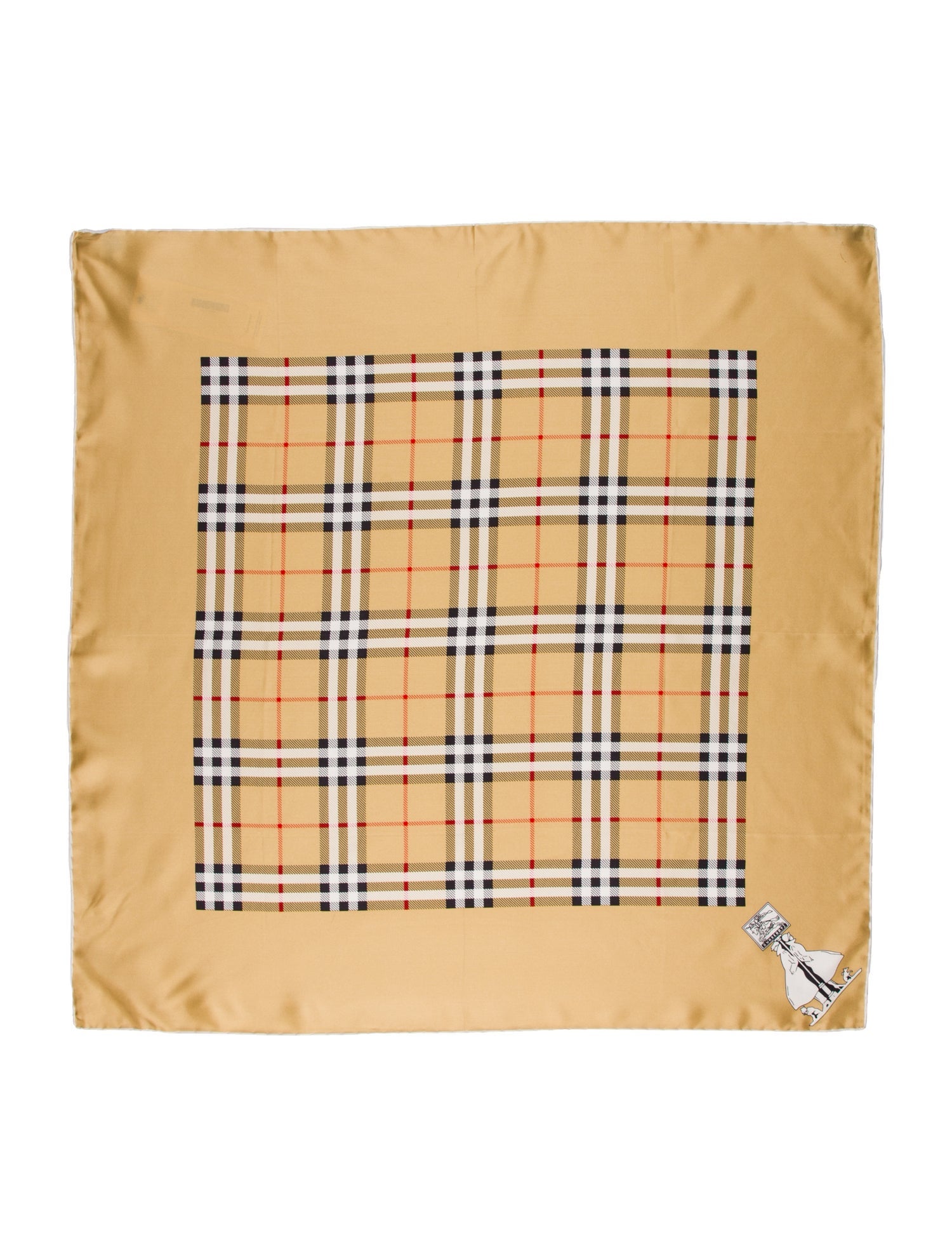 Burberry's Silk TB Monogram Scarf