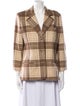 Burberry's Cashmere Plaid Print Blazer