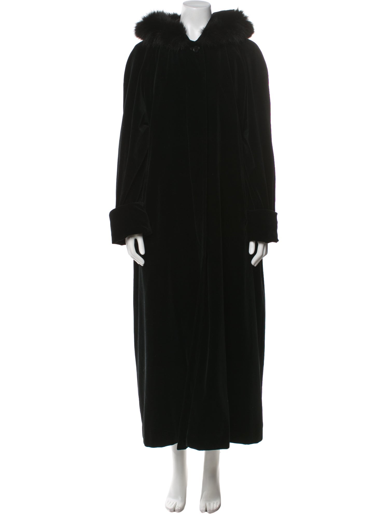 Burberry's Wool Faux Fur Coat