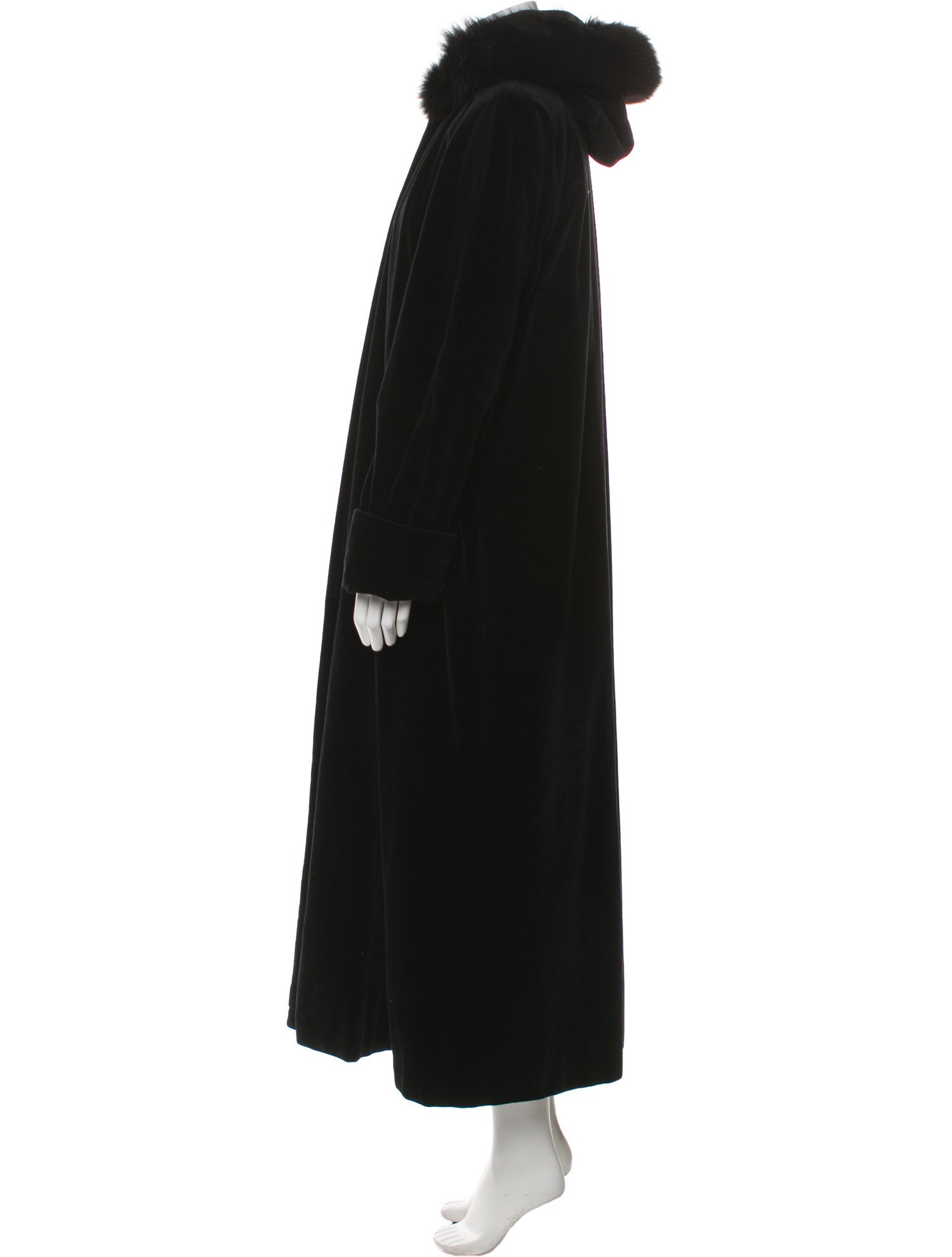 Burberry's Wool Faux Fur Coat