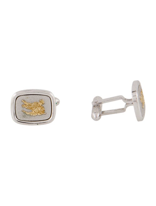 Burberry's Two-Tone Stamp Cufflinks
