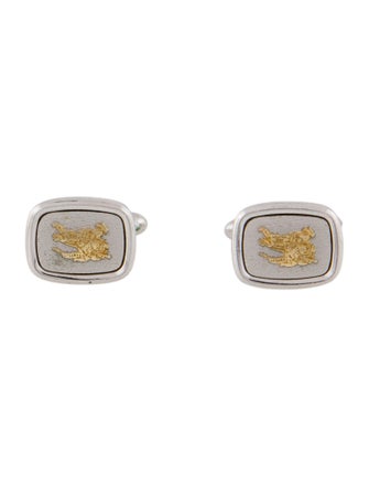 Burberry's Two-Tone Stamp Cufflinks