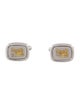 Burberry's Two-Tone Stamp Cufflinks