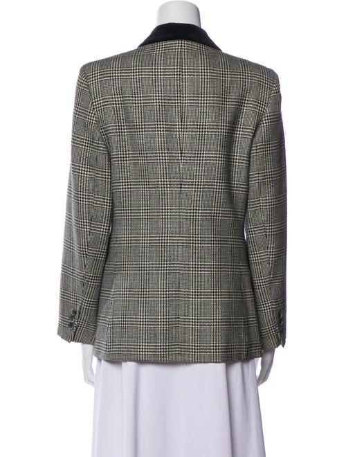 Burberry's Wool Plaid Print Blazer
