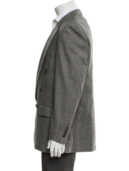 Burberry's Wool Plaid Print Blazer