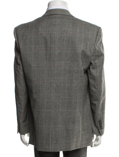 Burberry's Wool Plaid Print Blazer