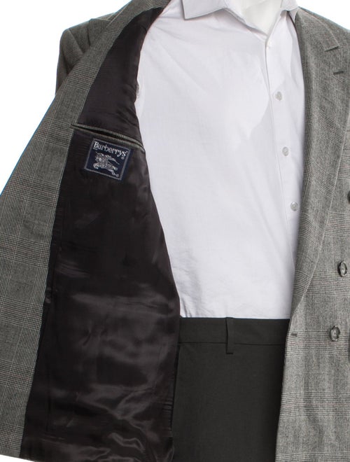Burberry's Wool Plaid Print Blazer