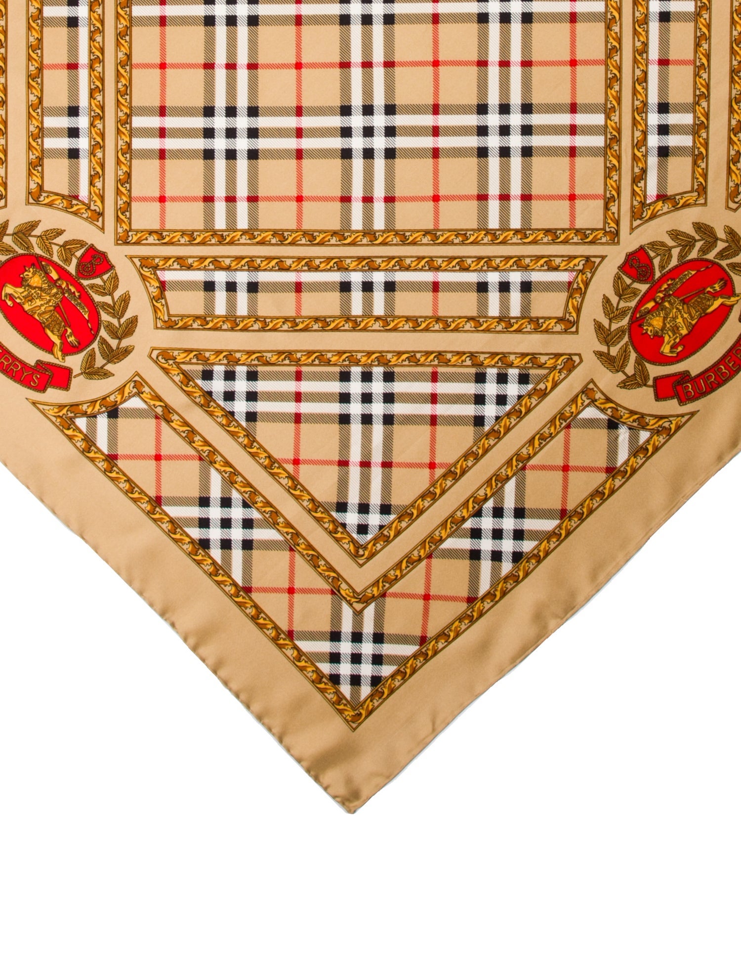 Burberry's Silk TB Monogram Scarf