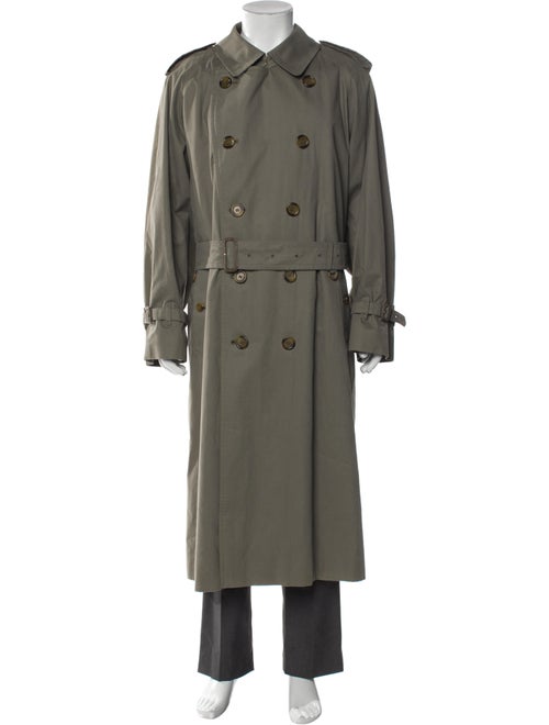 Burberry's Abstract Check Wool Trench Coat