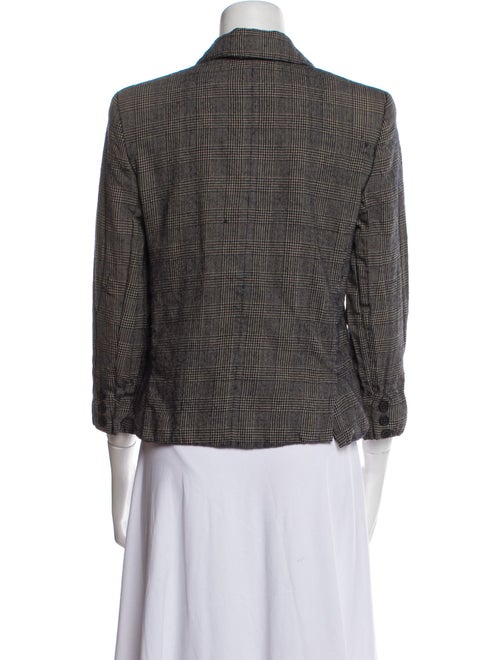 Burberry's Wool Plaid Print Evening Jacket