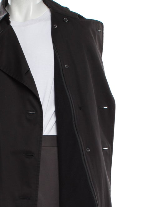 Burberry's House Check Pattern Wool Trench Coat