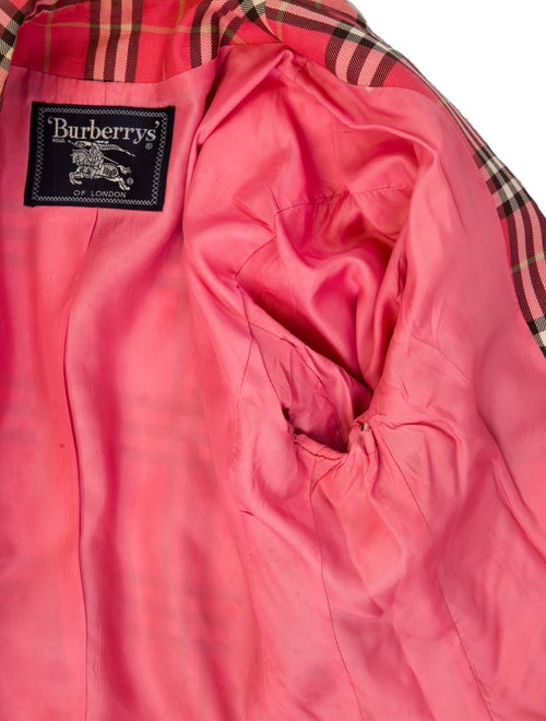 Burberry's Wool Plaid Print Blazer
