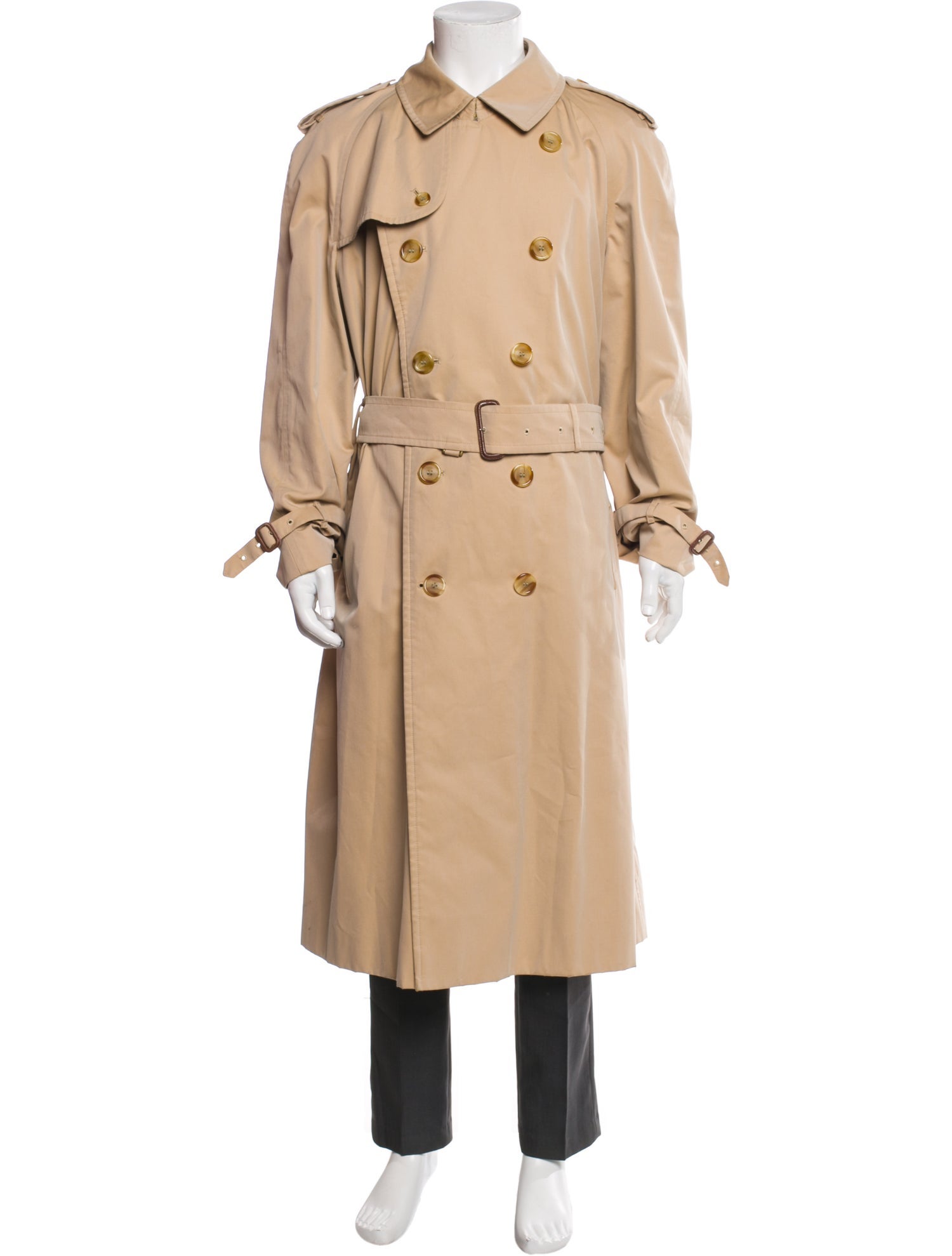 Burberry's House Check Pattern Trench Coat