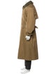 Burberry's Nova Check Pattern Wool Trench Coat
