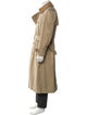 Burberry's House Check Pattern Wool Trench Coat