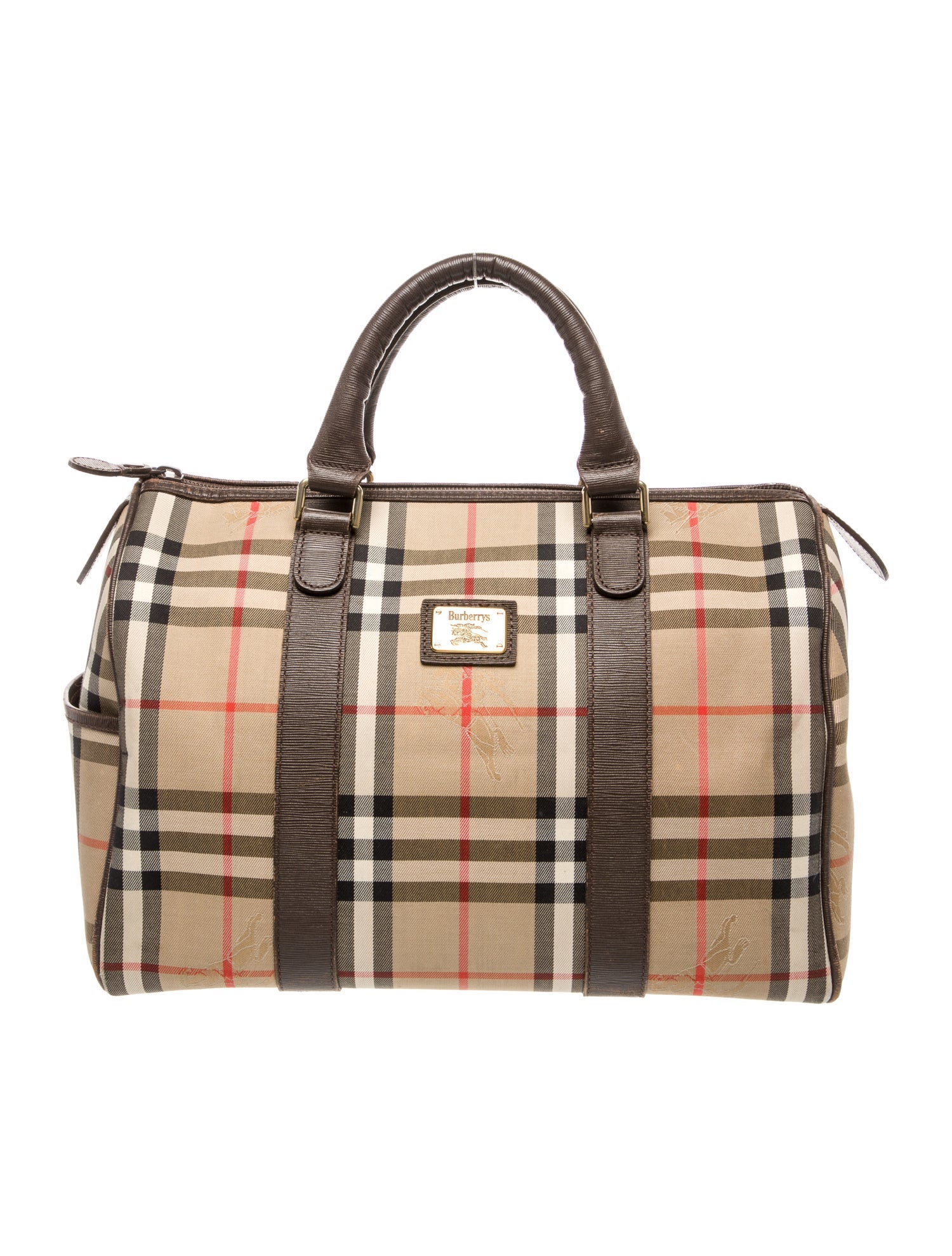 Burberry's Haymarket Check Top Handle Bag