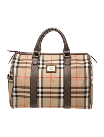 Burberry's Haymarket Check Top Handle Bag