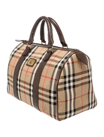 Burberry's Haymarket Check Top Handle Bag