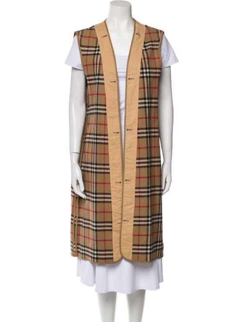 Burberry's Wool Plaid Print Coat