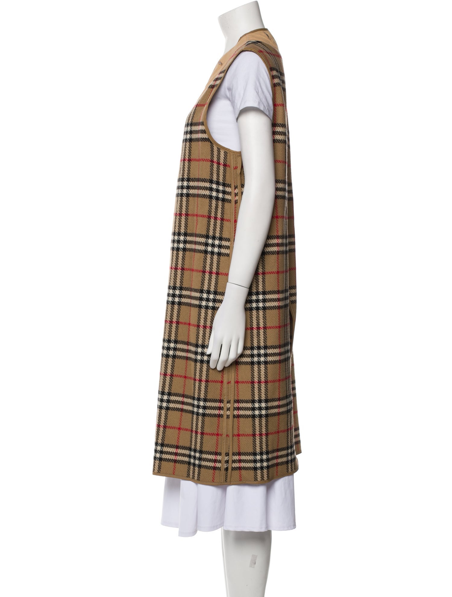 Burberry's Wool Plaid Print Coat
