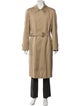 Burberry's House Check Pattern Wool Trench Coat