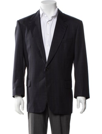 Burberry's Blue Patterned Black