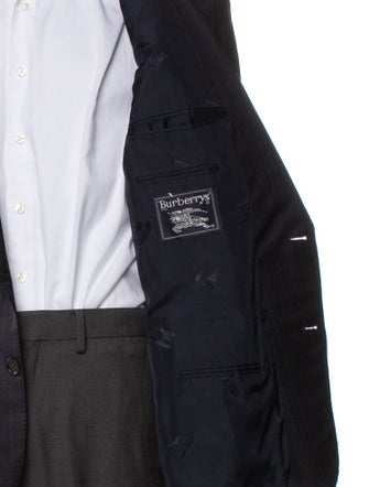 Burberry's Blue Patterned Black