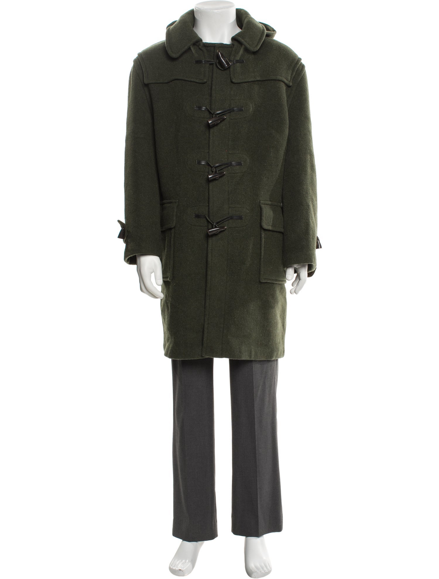 Burberry's House Check Pattern Wool Parka