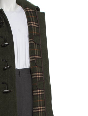Burberry's House Check Pattern Wool Parka
