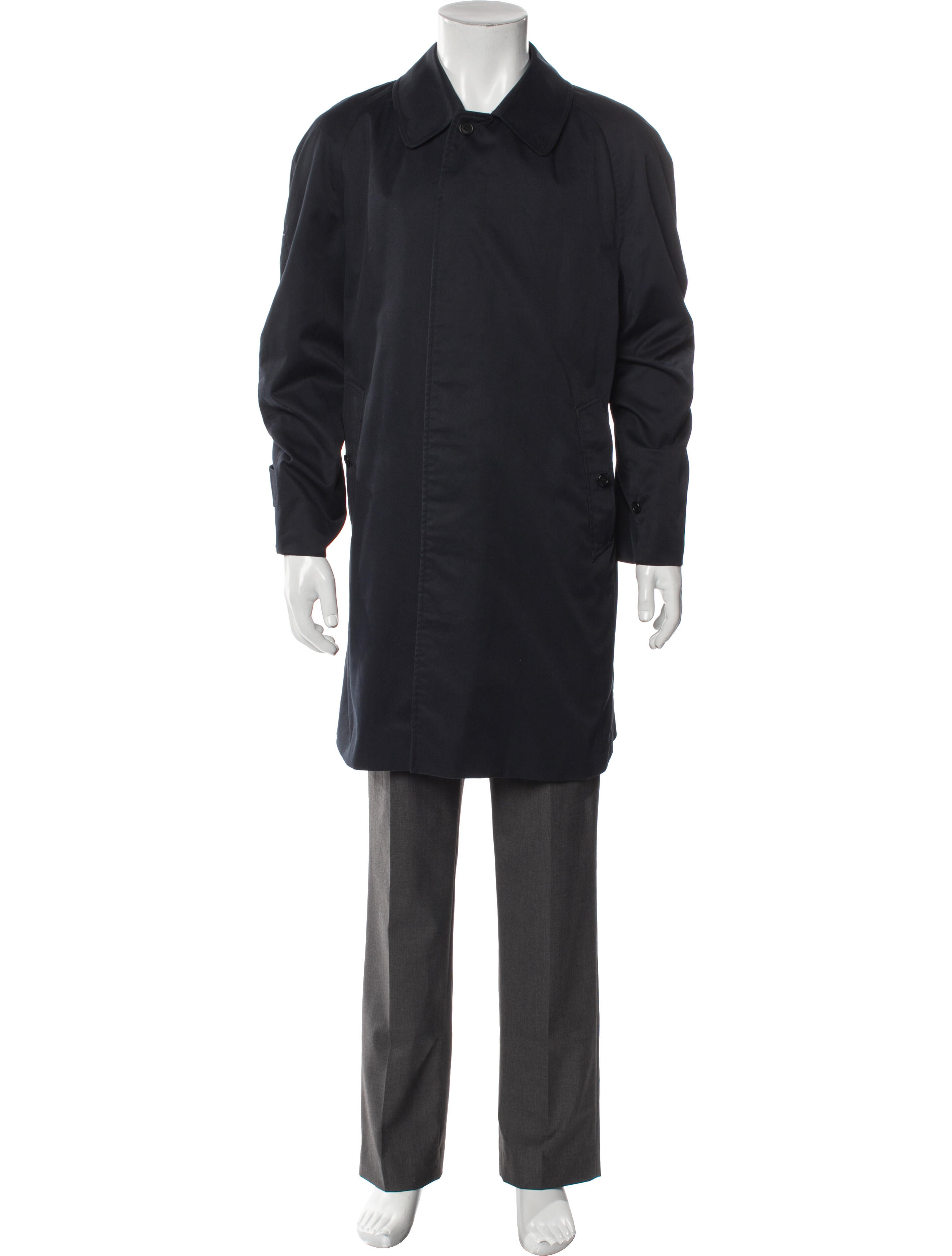 Burberry's Smoked Check Pattern Overcoat