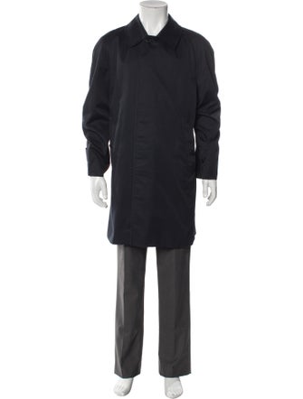 Burberry's Smoked Check Pattern Overcoat