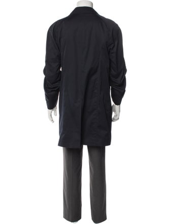 Burberry's Smoked Check Pattern Overcoat