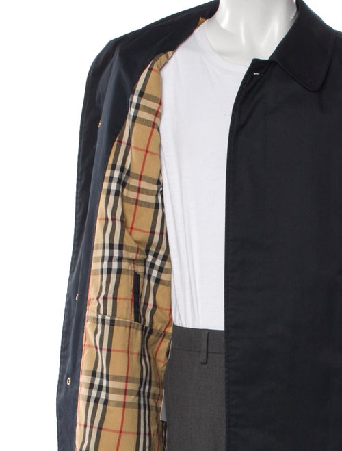 Burberry's Smoked Check Pattern Overcoat