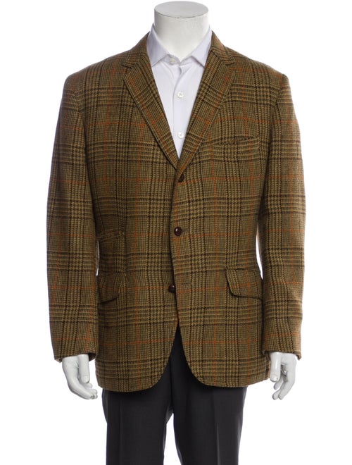 Burberry's Plaid Print Overcoat