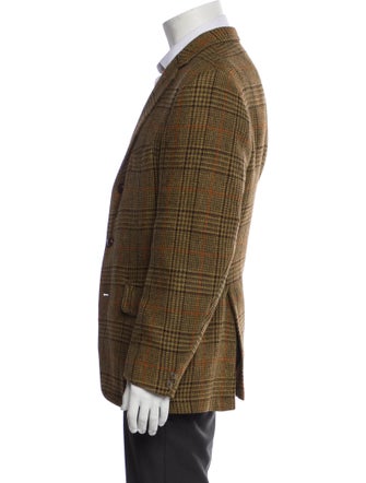 Burberry's Plaid Print Overcoat
