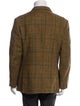 Burberry's Plaid Print Overcoat