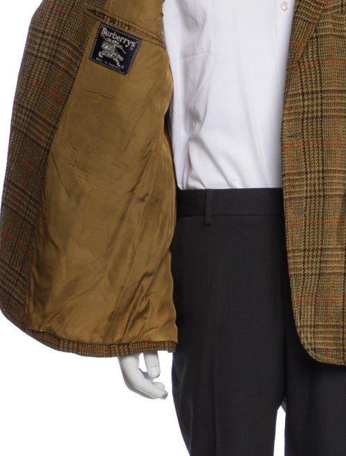 Burberry's Plaid Print Overcoat