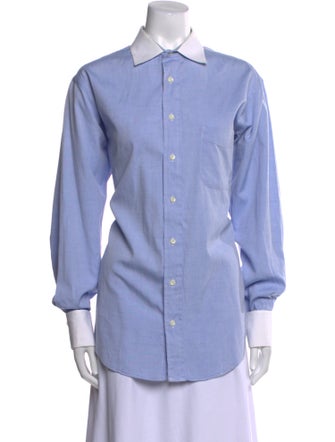 Burberry's Long Sleeve Button-Up Top