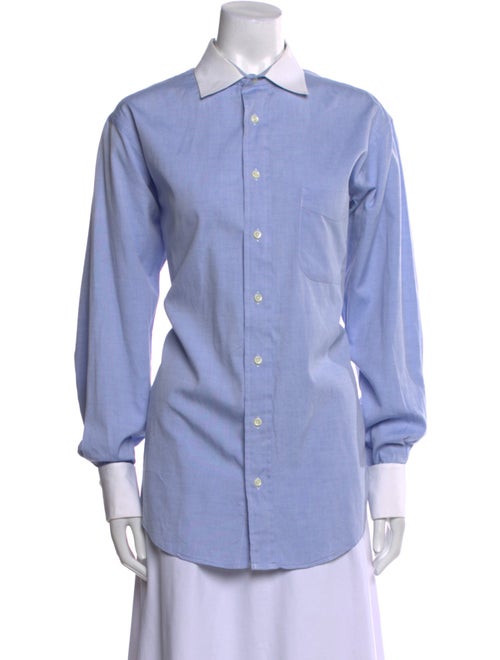 Burberry's Long Sleeve Button-Up Top