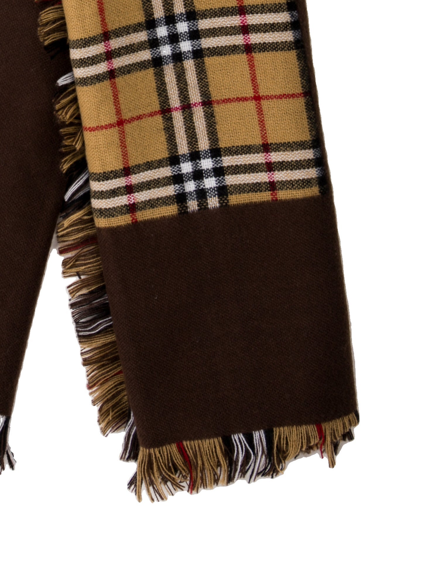Burberry's Lambswool Nova Check Pattern Scarf