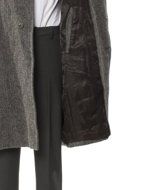 Burberry's Wool Houndstooth Print Overcoat