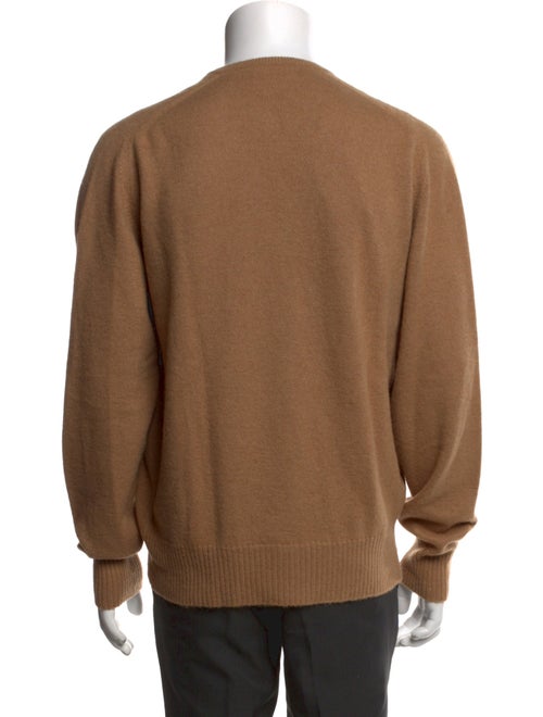 Burberry's Nova Check Pattern Camel Hair Pullover