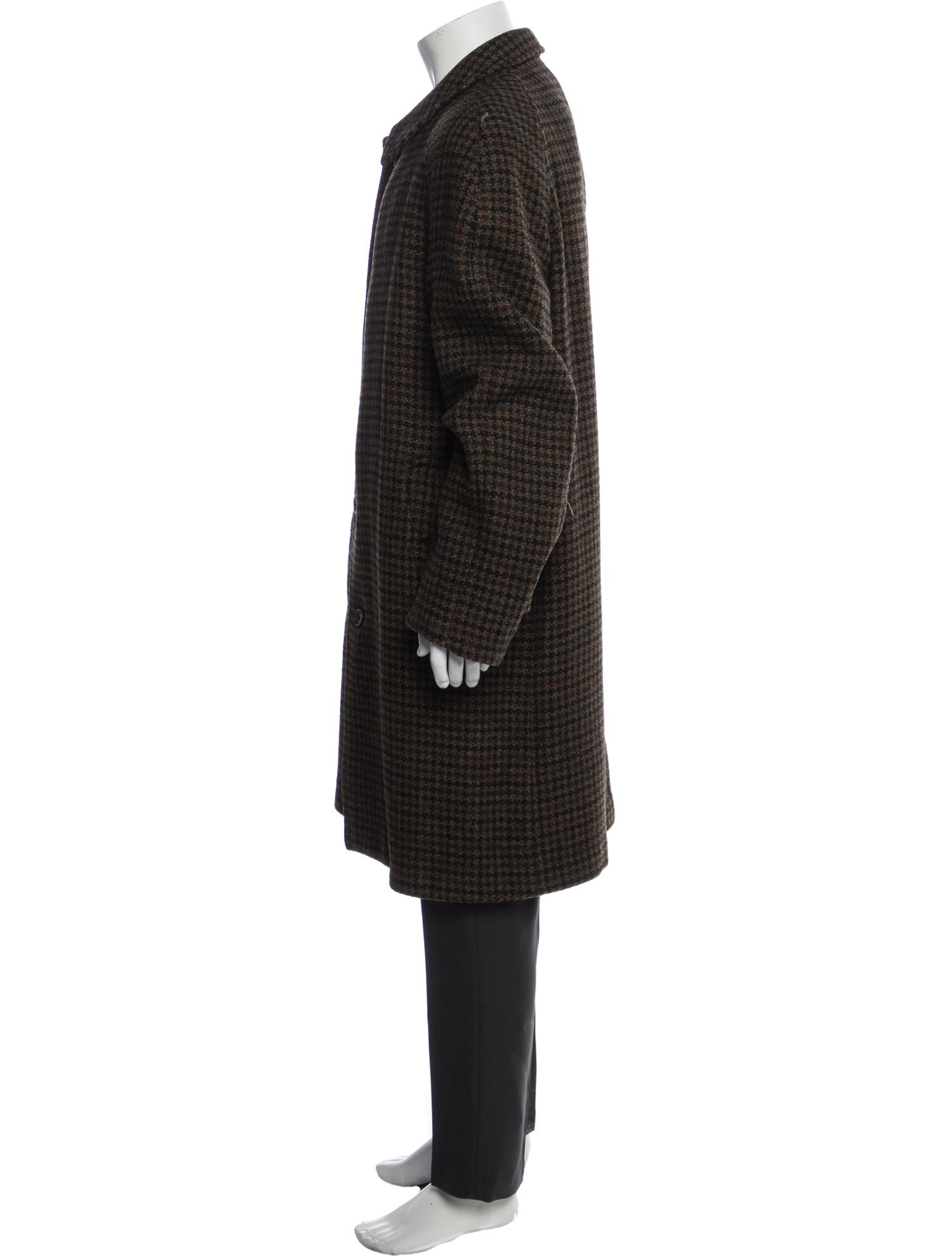 Burberry's Vintage Houndstooth Print Overcoat