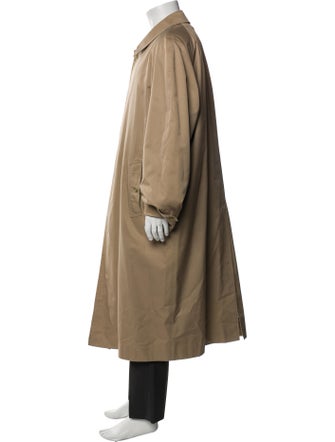 Burberry's Nova Check Pattern Wool Trench Coat