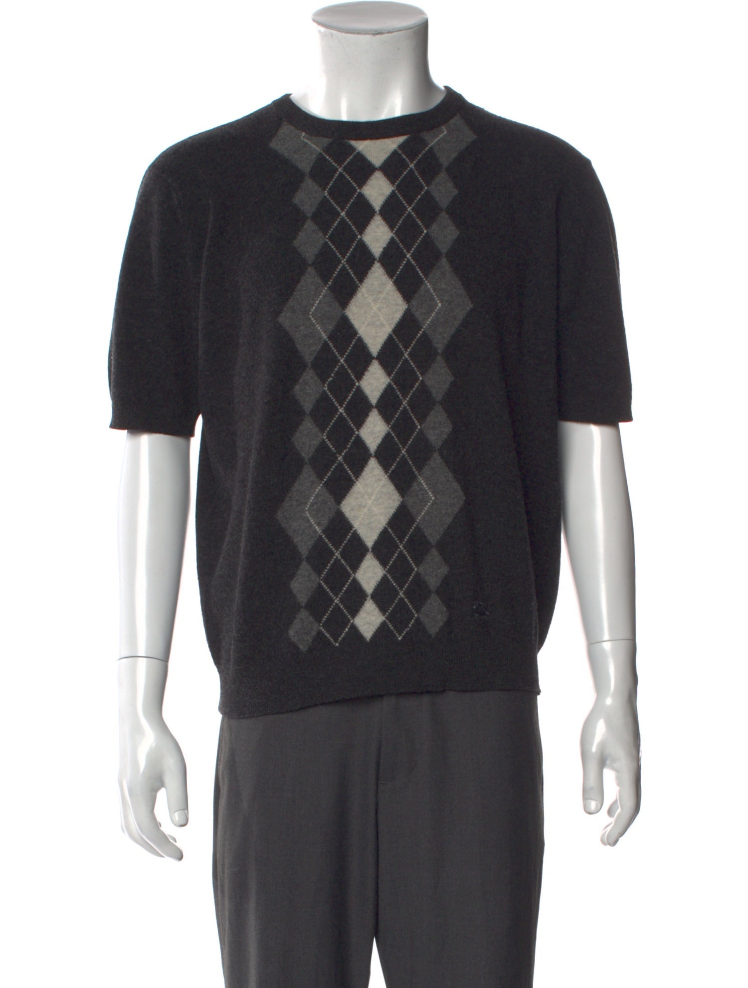 Burberry's Exploded Check Pattern Lambswool Pullover