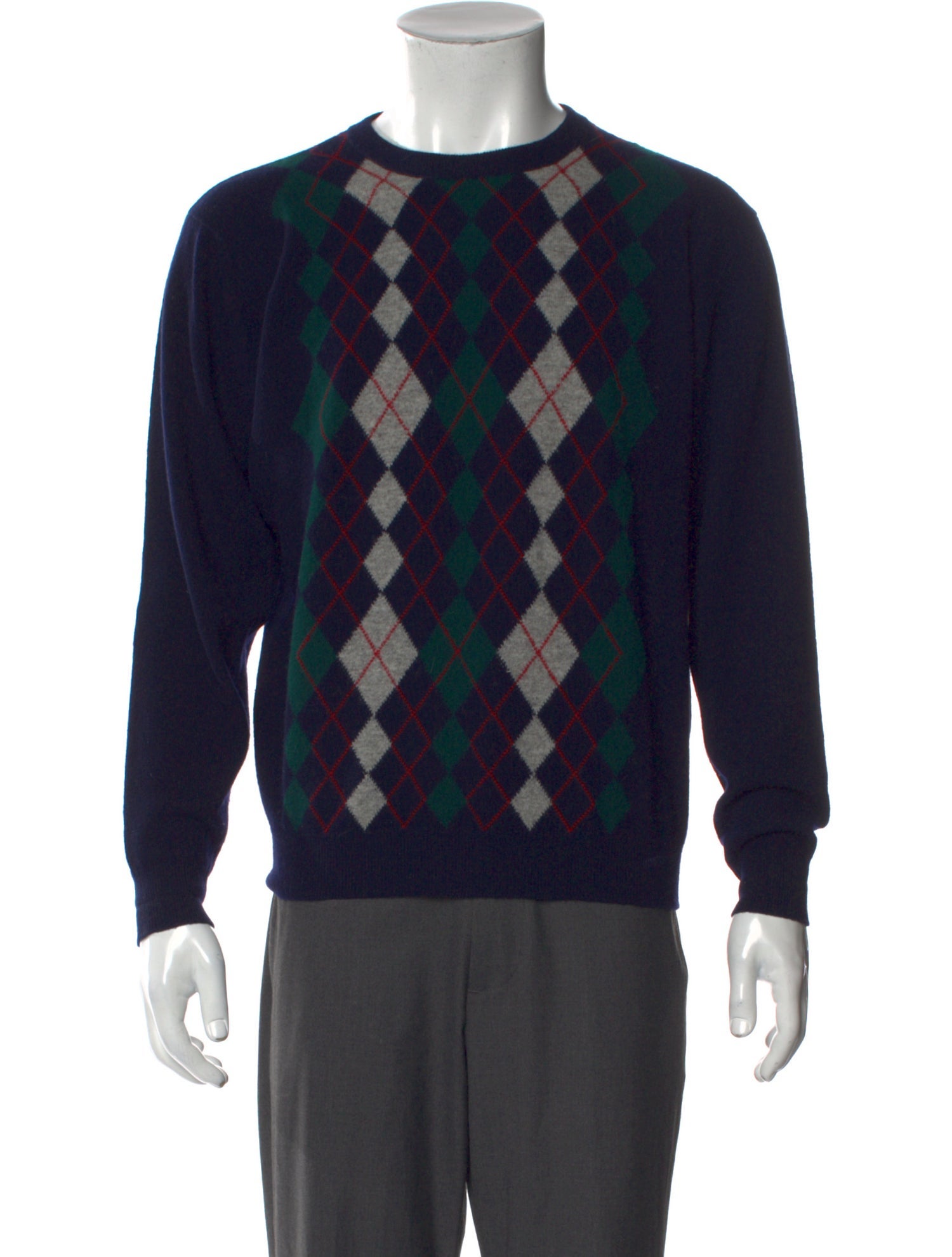 Burberry's Lambswool Plaid Print Pullover