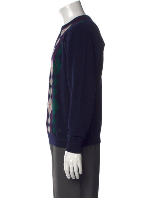 Burberry's Lambswool Plaid Print Pullover