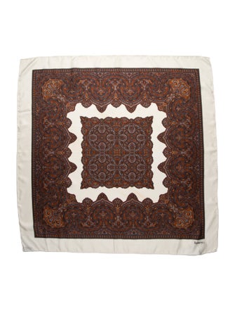 Burberry's Silk TB Monogram Scarf