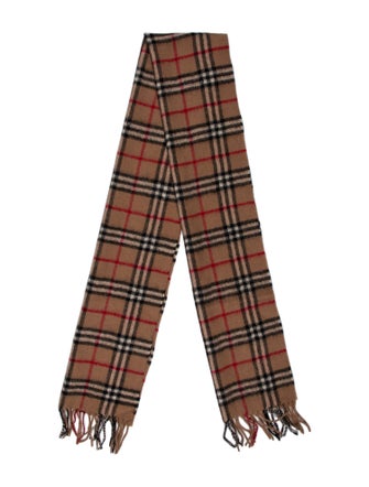 Burberry's Lambswool House Check Pattern Scarf